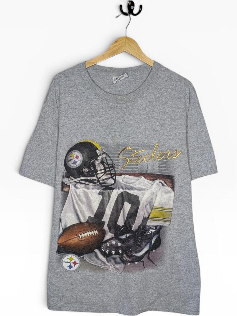 Vintage 90s Pittsburgh Steelers Lee Sport NFL Football T-Shirt Large Made in USA